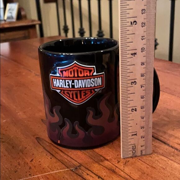 Harley-Davidson Raised Logo / Flames Coffee Mug - Picture 7 of 8